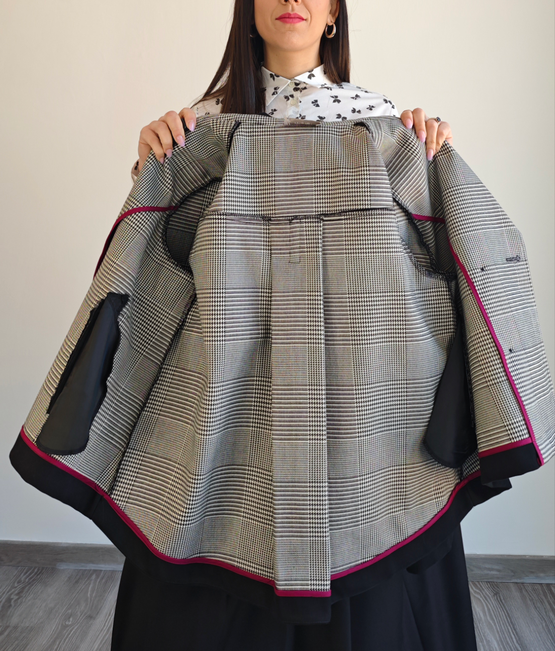 Trench doppio petto a campana -50%