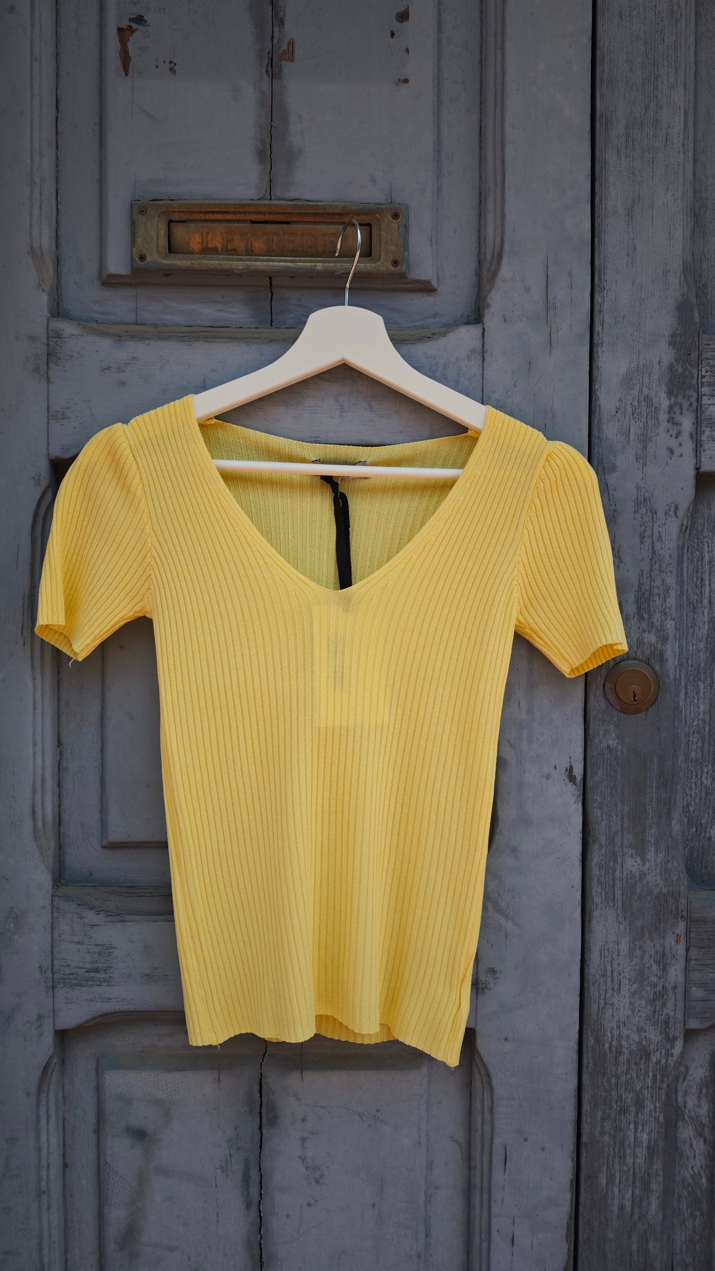 T-shirt manica corta a coste -50%