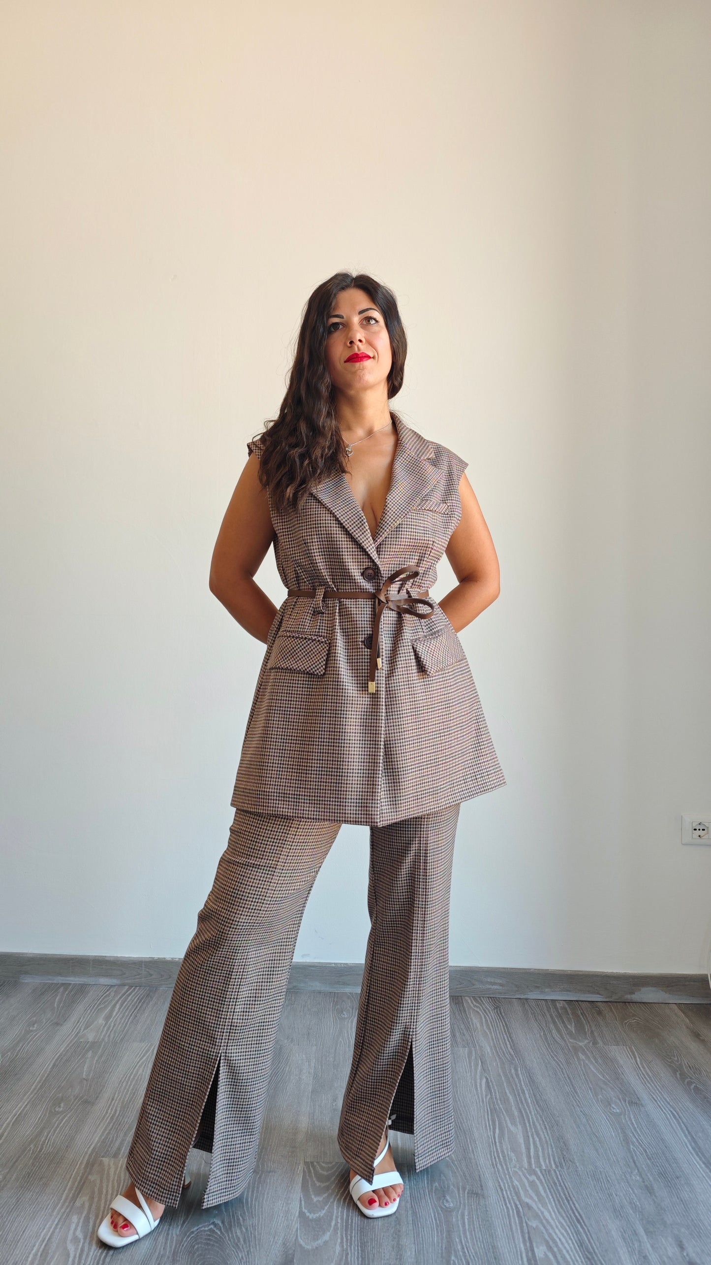 Pantalone Dritto con spacco sul davanti