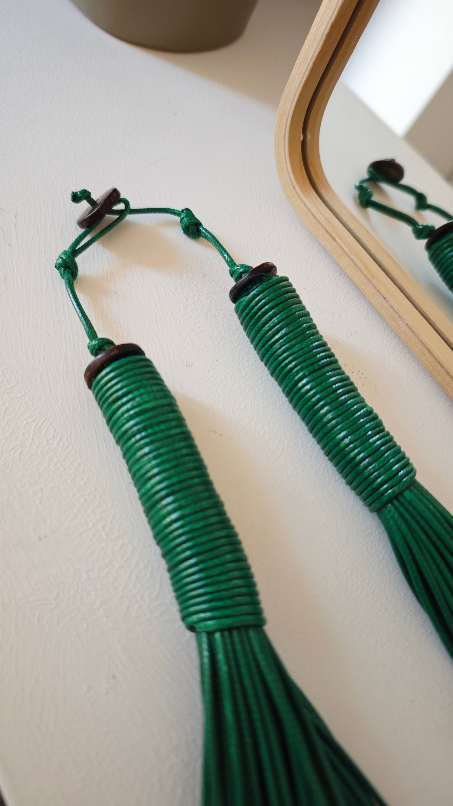 Collana in Corda verde -50%