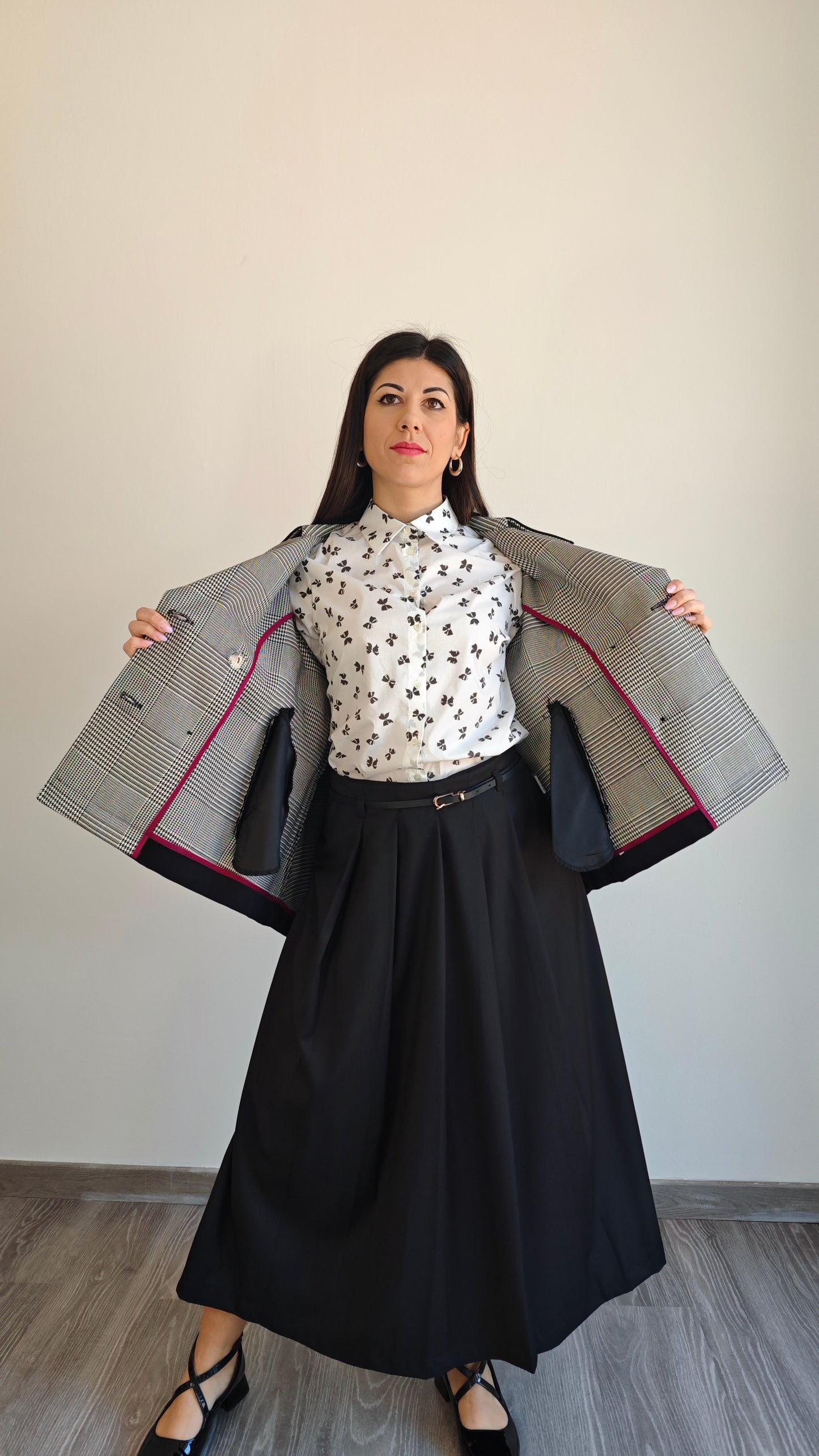 Trench doppio petto a campana -50%