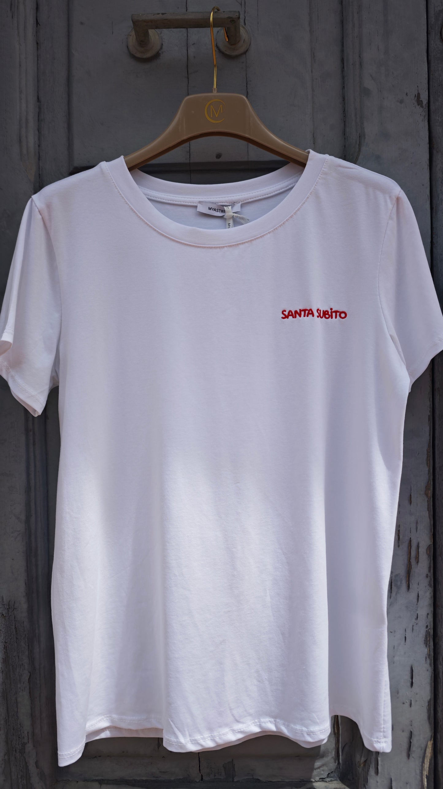T-shirt Mezza Manica "Santa Subito " -50%