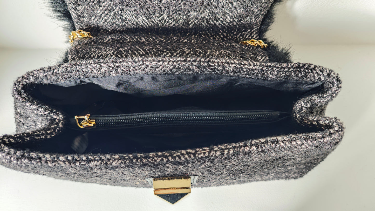Borsa in Tweed con tracolla ◼️ -50%