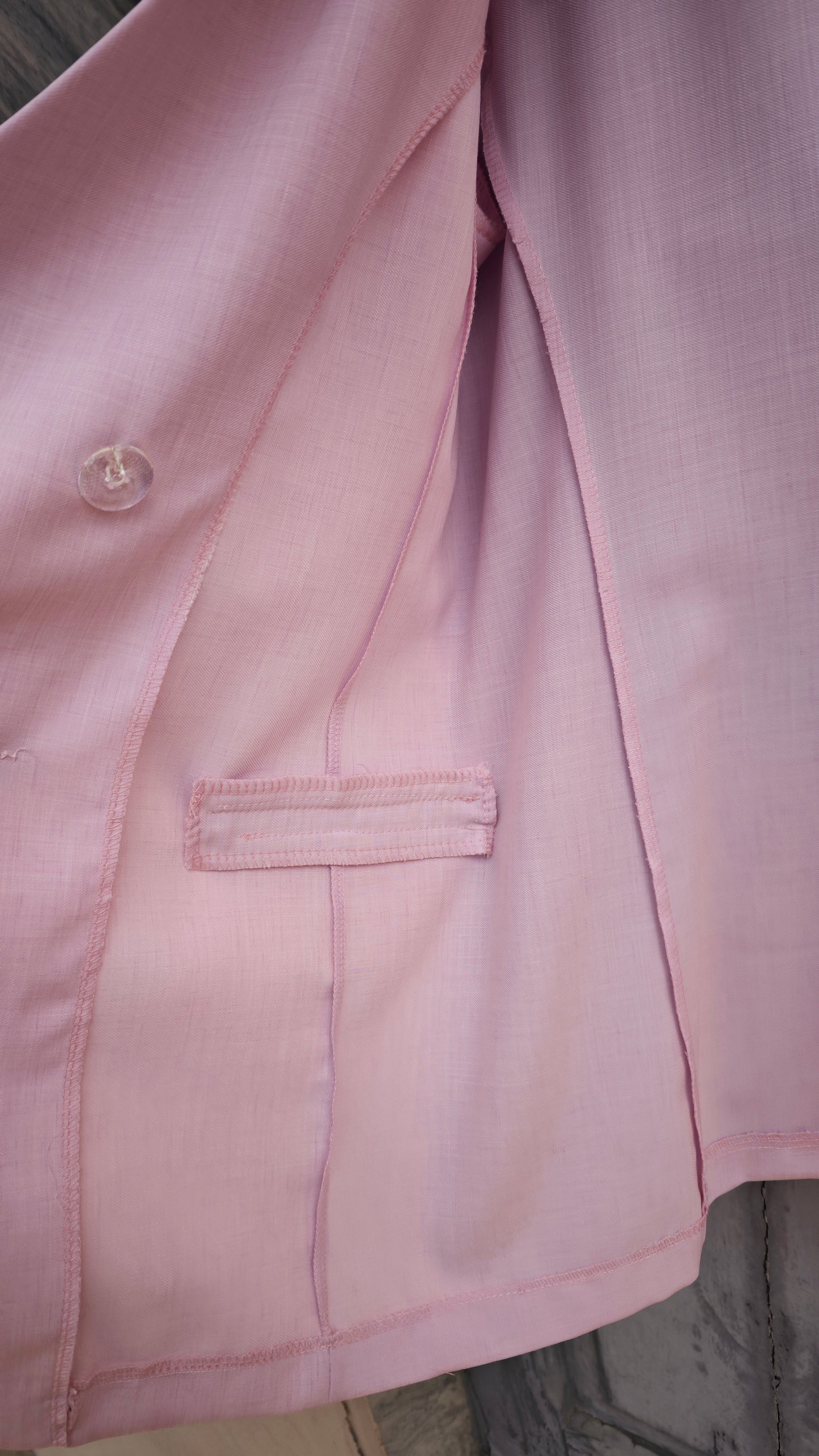 Blazer Doppio petto sfoderato Rosa -50%