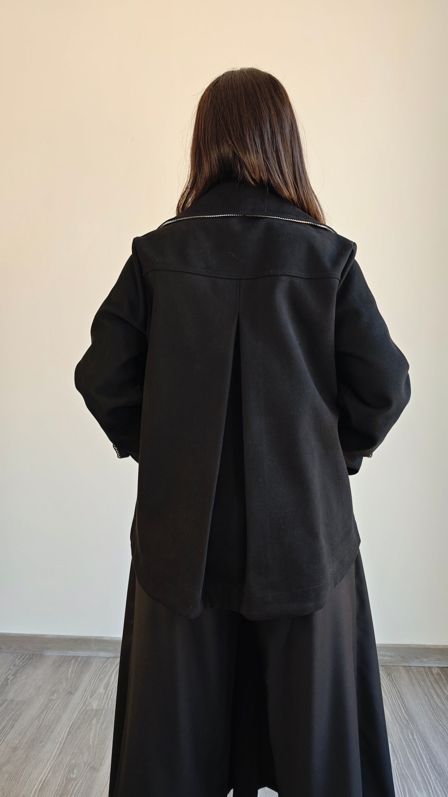 Trench doppio petto a campana -50%