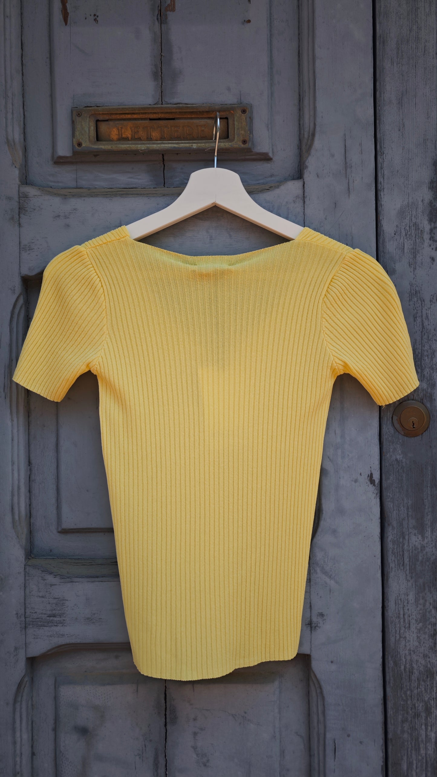 T-shirt manica corta a coste -50%