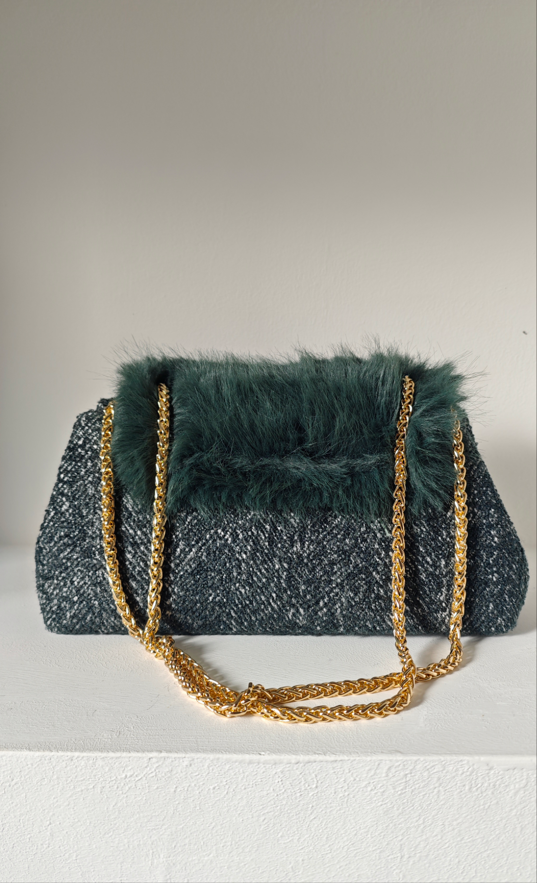 Borsa in Tweed con tracolla ◼️ -50%
