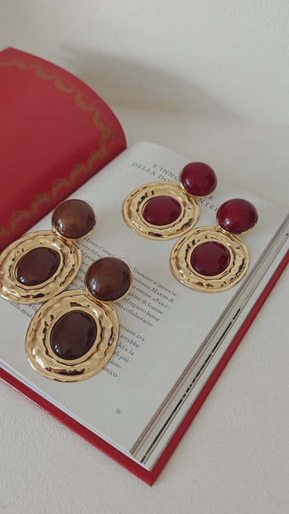 Orecchini Pendenti effetto Cabochon -30%