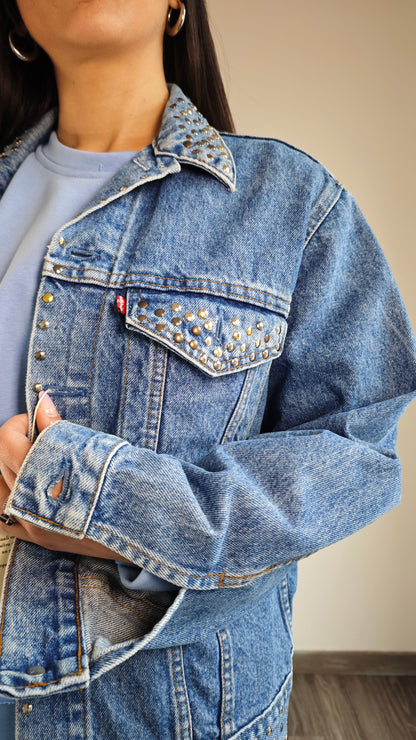 Giacca di Jeans Upcycled Levi's -50%