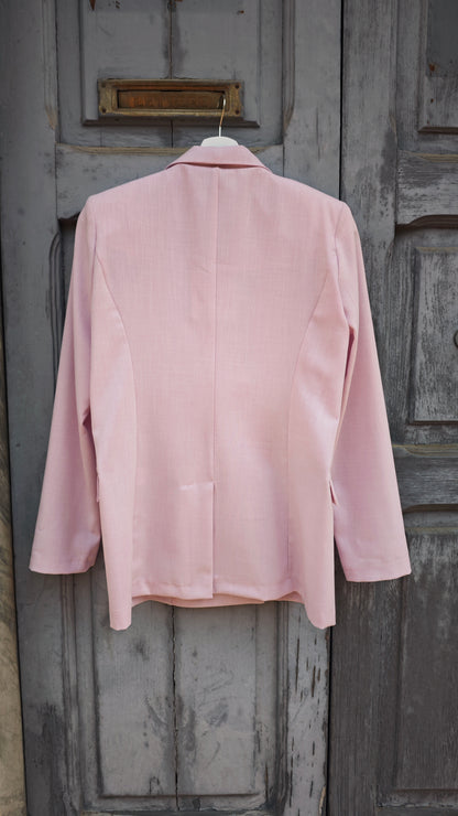 Blazer Doppio petto sfoderato Rosa -50%