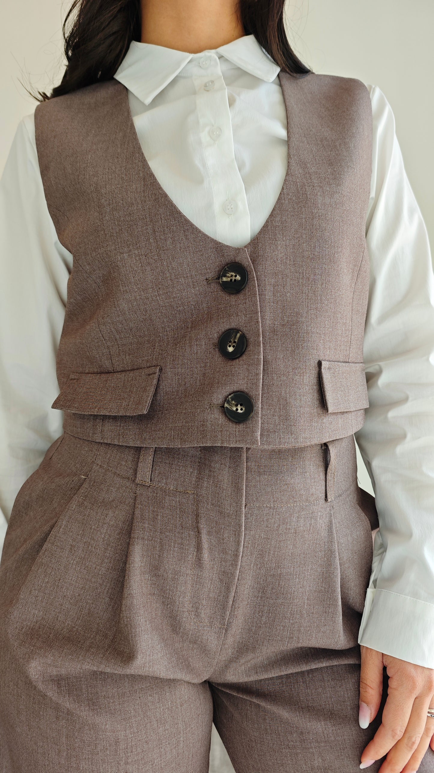 Gilet corto monopetto -29%