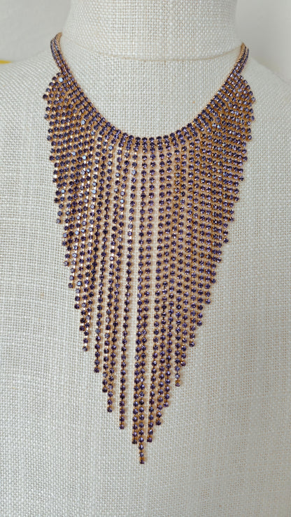 Collana cascata di Strass -50%