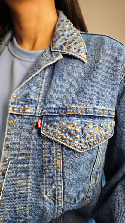 Giacca di Jeans Upcycled Levi's -50%
