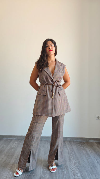 Pantalone Dritto con spacco sul davanti