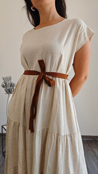 Abito midi con Balze -50%