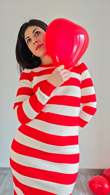 Abito in Maglia a righe -50%