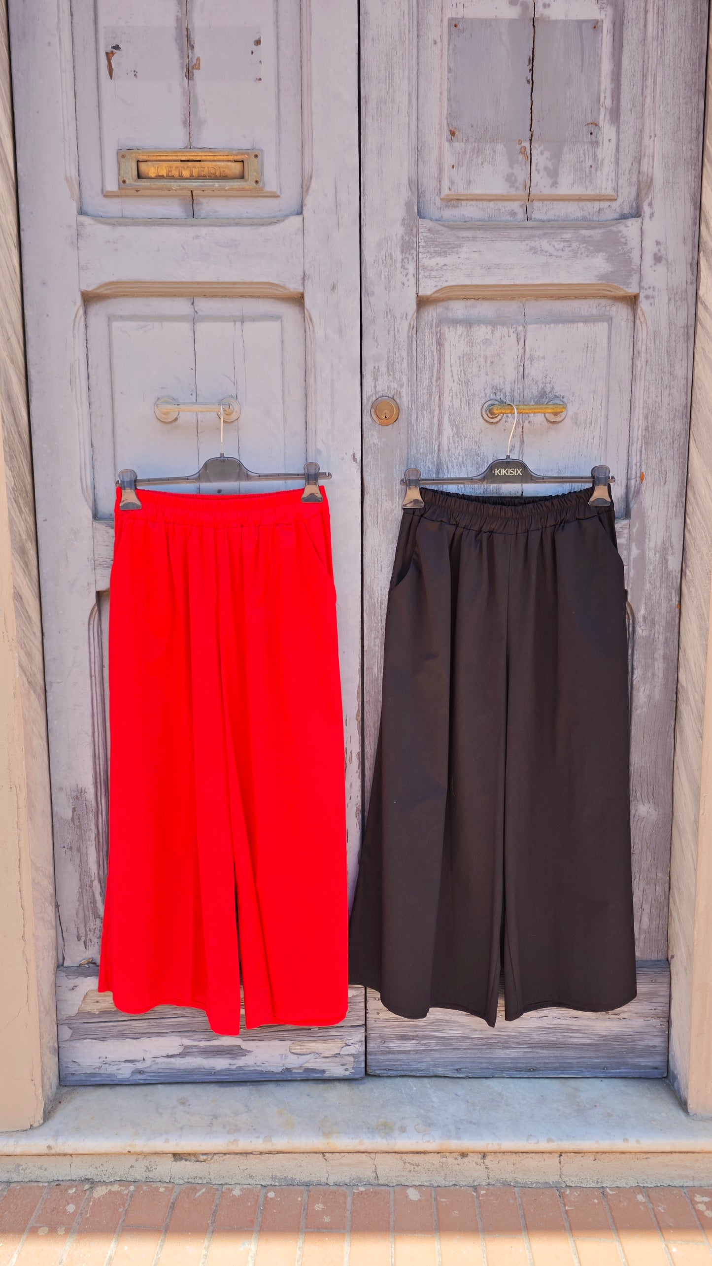 Pantalone Palazzo con elastico in vita