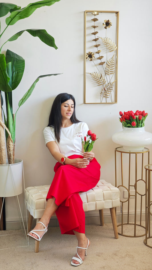 Pantalone Palazzo con elastico in vita