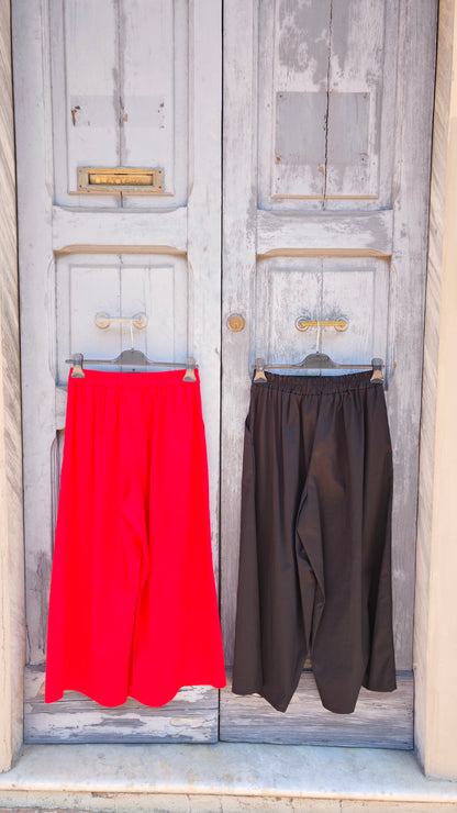 Pantalone Palazzo con elastico in vita