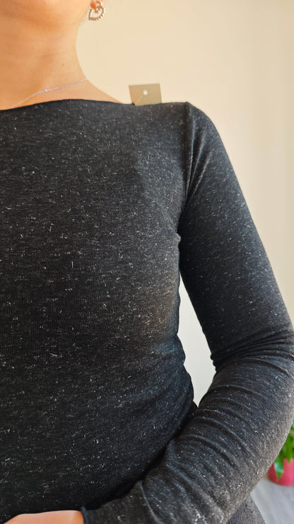 Maglia Manica Lunga Ultralight in Misto Cashmere Dettaglio Lurex -32%