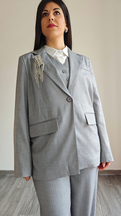 Blazer Oversize Monopetto con cintura -50%