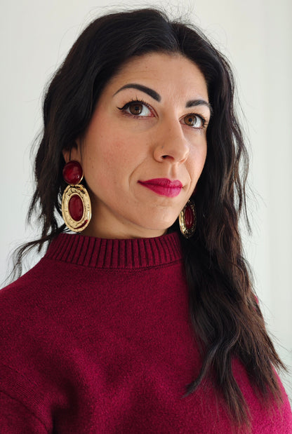 Orecchini Pendenti effetto Cabochon -30%