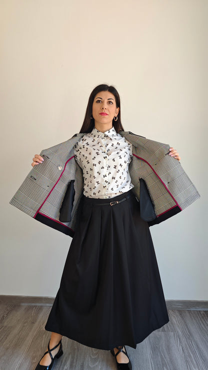 Trench doppio petto a campana -50%
