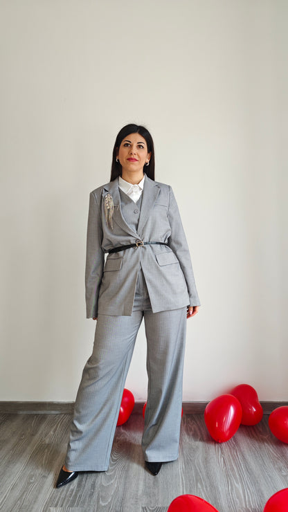 Blazer Oversize Monopetto con cintura -50%