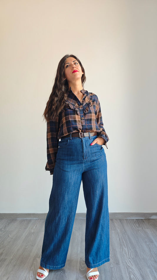 Pantalone Palazzo Denim