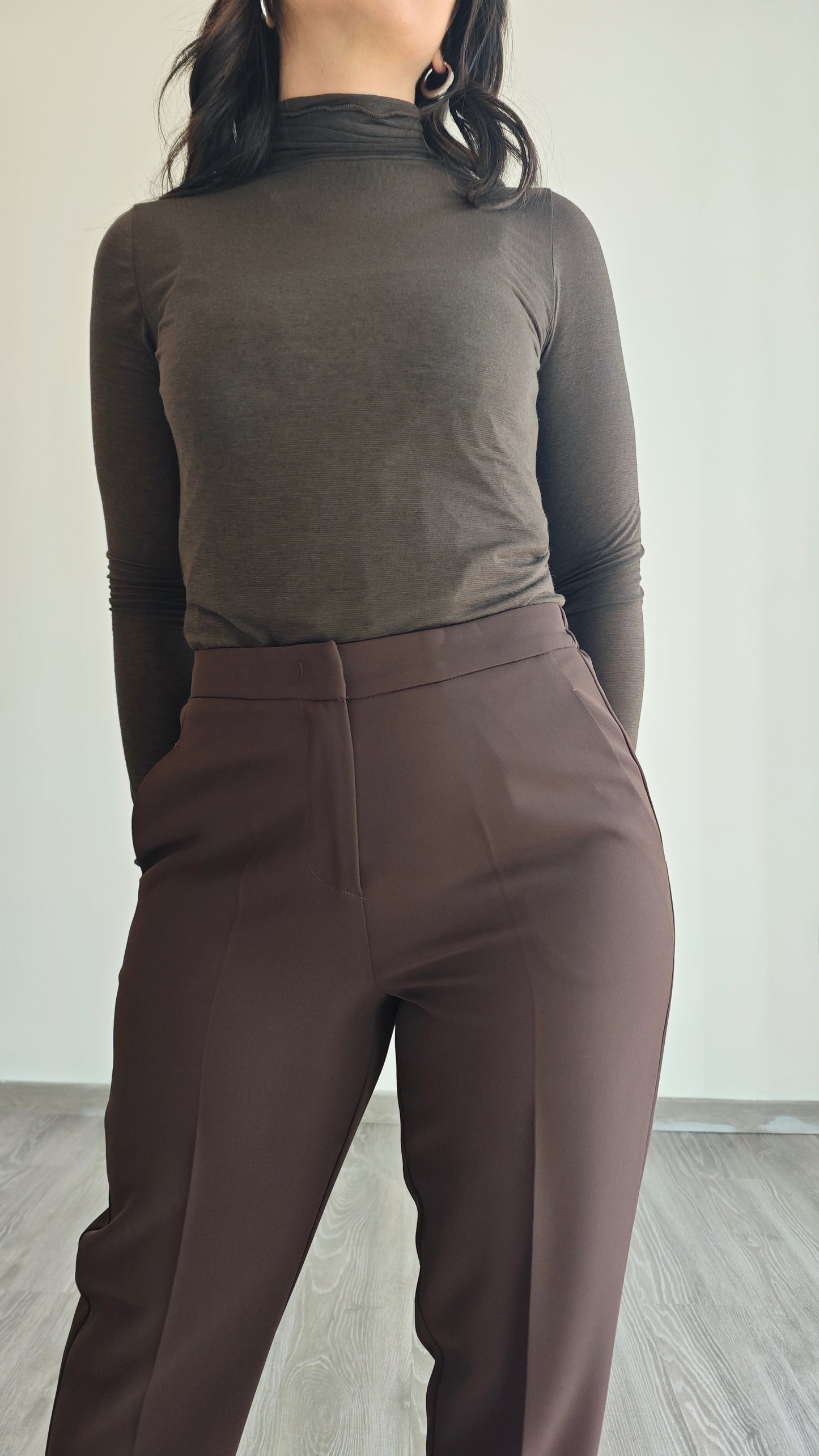 Pantalone Slim con Elastico in Vita -33%