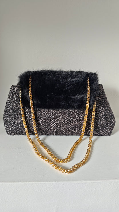 Borsa in Tweed con tracolla ◼️ -50%