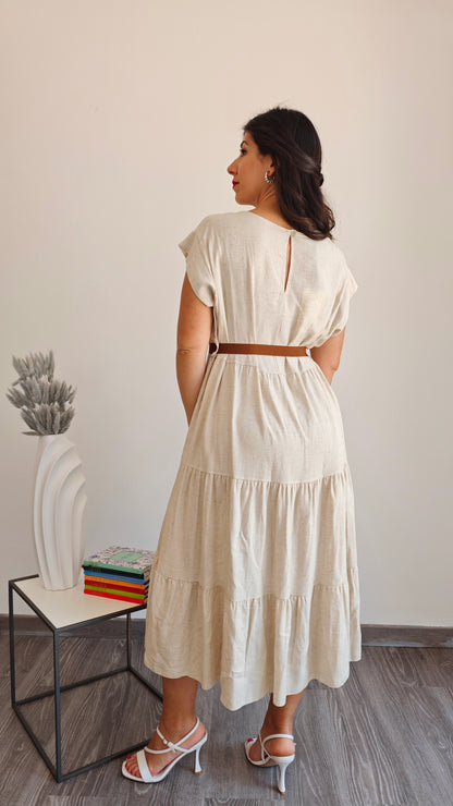 Abito midi con Balze -50%