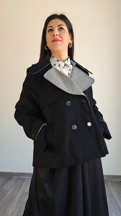 Trench doppio petto a campana -50%