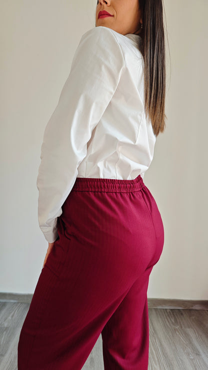 Pantalone Joggers a vita alta con coulisse -50%