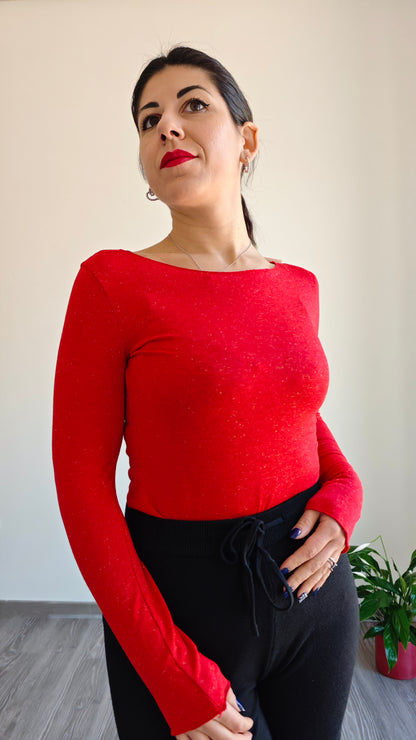 Maglia Manica Lunga Ultralight in Misto Cashmere Dettaglio Lurex -32%