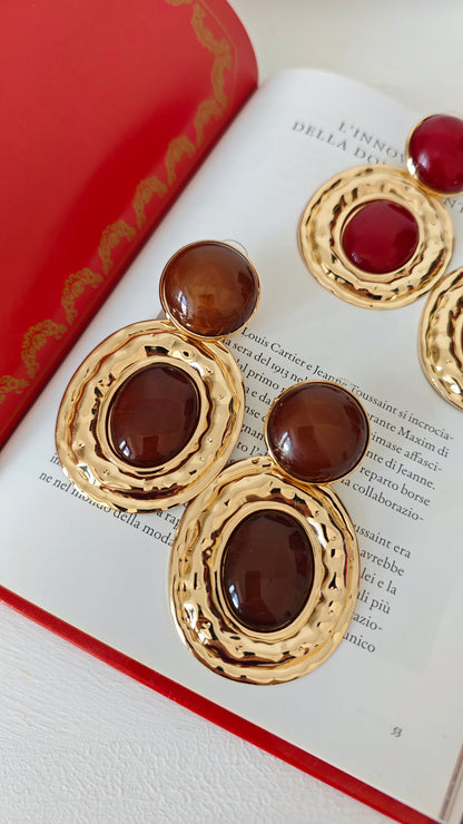 Orecchini Pendenti effetto Cabochon -30%