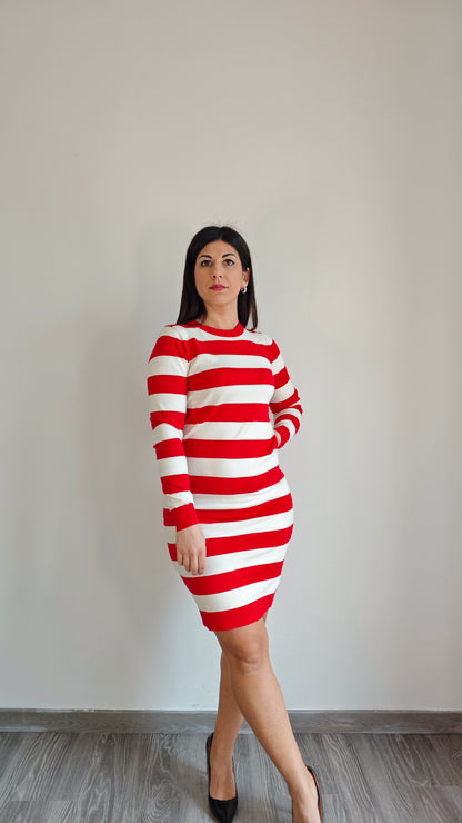 Abito in Maglia a righe -50%