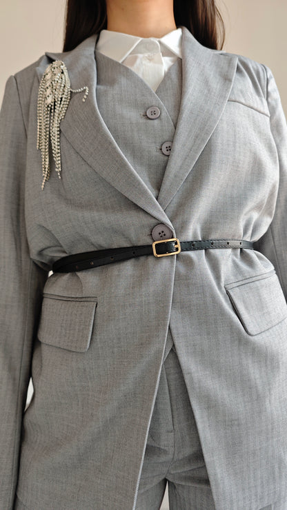 Blazer Oversize Monopetto con cintura -50%