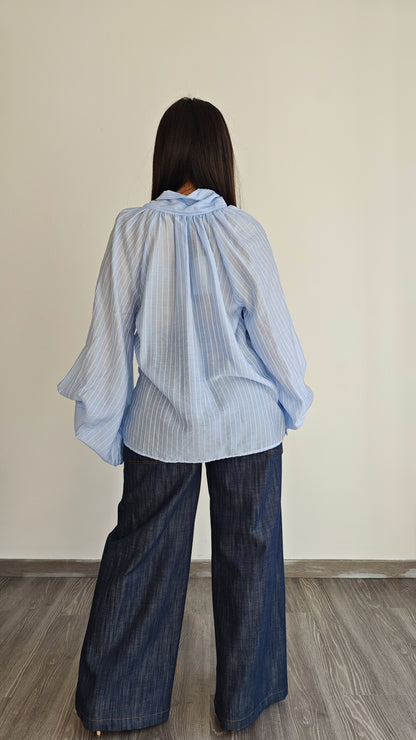 Camicia con Fusciacca e Manica a palloncino  -50%