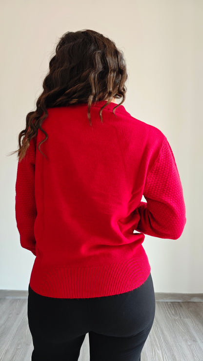 Maglia girocollo Rossa◼️ -40%