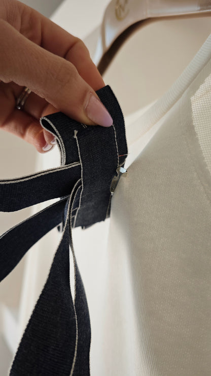 Felpa Garzata con inserto tulle sulla spalla e Spilla -50%