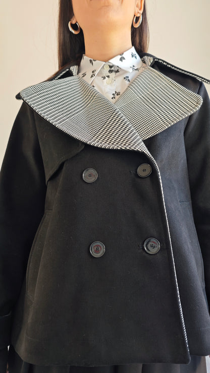 Trench doppio petto a campana -50%