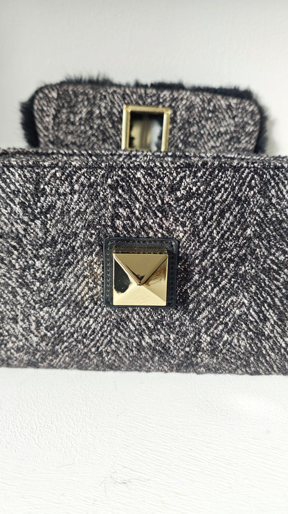 Borsa in Tweed con tracolla ◼️ -50%