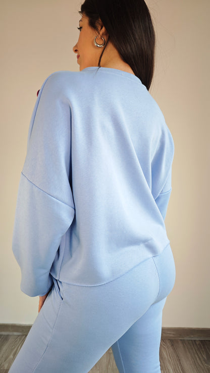 Felpa tuta  Oversize Garzata con spille -50%
