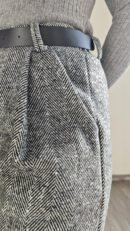 Pantaloncino Bermuda con micro paillettes  ◼️ -50%