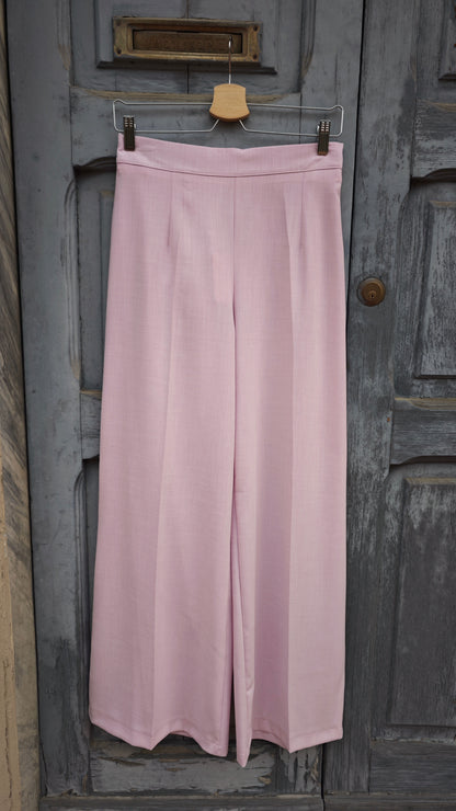 Pantalone Palazzo Rosa a vita Alta -50%